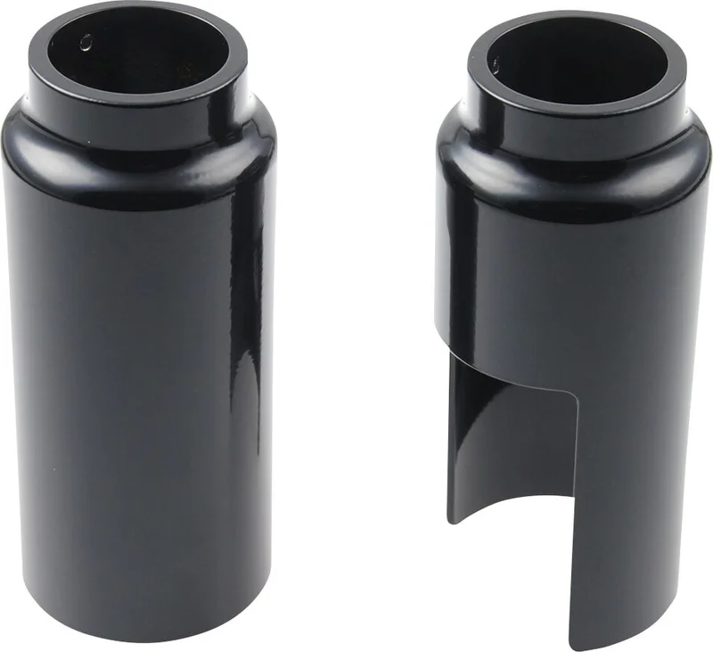 Cult-Werk 2-piece lower fork tube cover kit. Gloss black