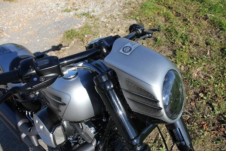 Cult-Werk 2-piece upper fork cover kit. Gloss black
