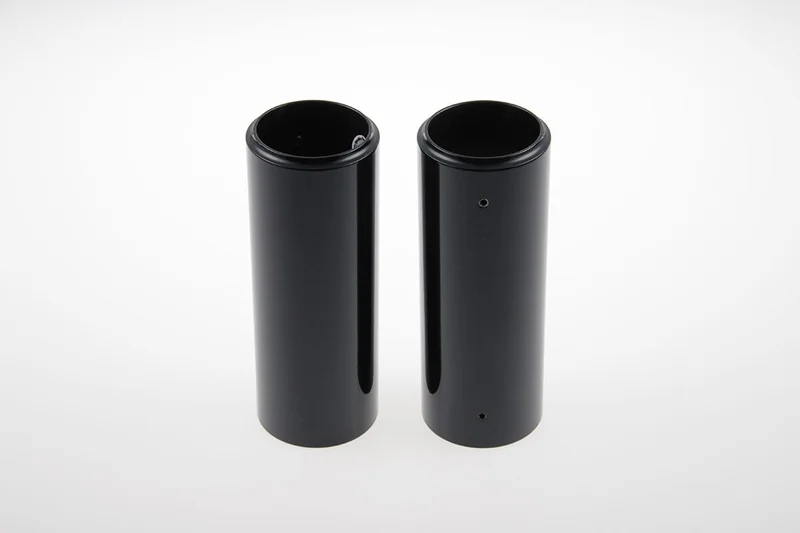 Cult-Werk 2-piece upper fork cover kit. Gloss black