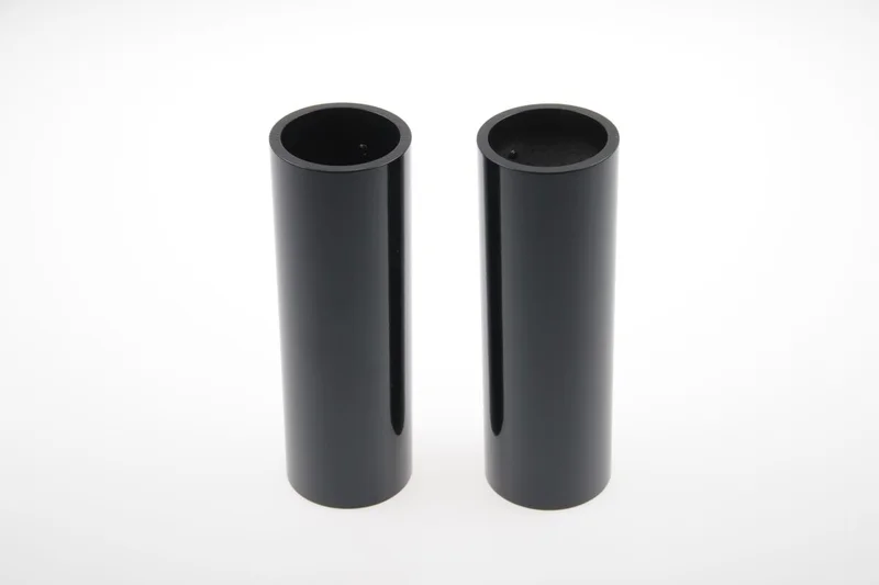 Cult-Werk 2-piece upper fork cover kit. Gloss black