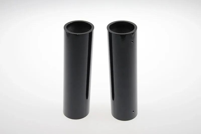 Cult-Werk 2-piece upper fork cover kit. Gloss black