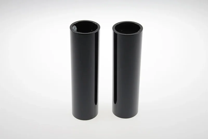 Cult-Werk 2-piece upper fork cover kit. Gloss black