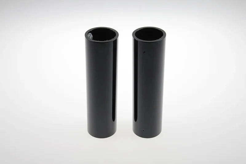 Cult-Werk 2-piece upper fork cover kit. Gloss black