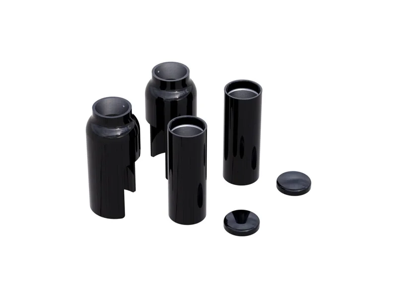 Rick's Motorcycles Motorcycles, Fork cover kit, 6-piece. Black