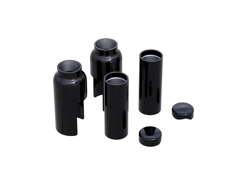 Rick's Motorcycles Motorcycles, Fork Cover Kit, 6-piece. Black