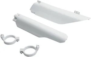 UFO FORK SLIDER PROTECTORS SUZUKI RM/RMZ WHITE