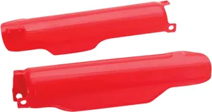 UFO FORK SLIDER PROTECTORS HONDA CR85 CRF-RED