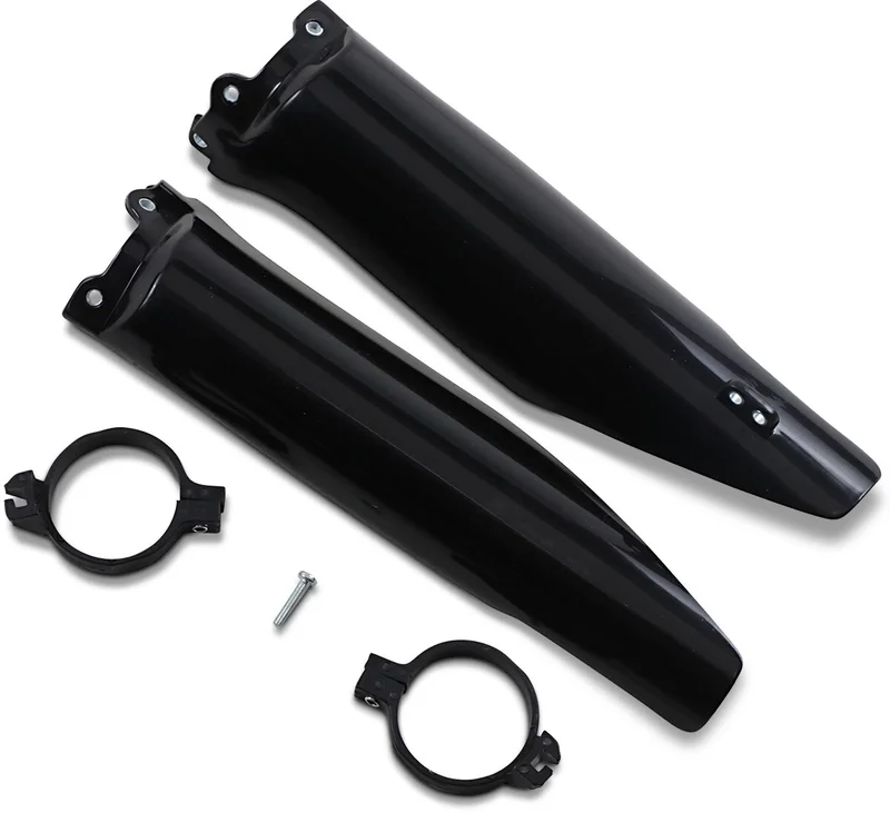 UFO FORK SLIDER PROTECTORS KAWASAKI KX125/250/KFX250 BLACK