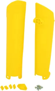 UFO FORK SLIDER PROTECTORS HUSQVARNA TC/TE/FE/FC YELLOW