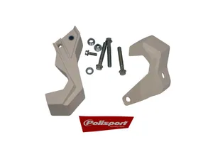 POLISPORT BOTTOM FORK PROTECTOR WHITE