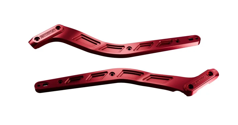 HeinzBikes Performance fender struts. Red