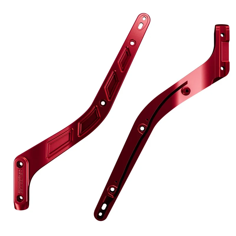 HeinzBikes Performance fender struts. Red