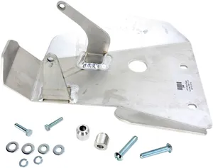 MOOSE OFFROAD HARD-PARTS SKID PLATE ALUMINUM SILVER