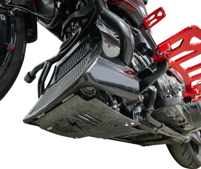 Thrashin Supply Co. PLATE SKID CARBON FORGED W/BLA