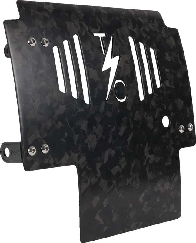 Thrashin Supply Co. PLATE SKID CARBON FORGED W/BLA