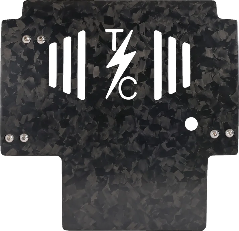Thrashin Supply Co. PLATE SKID CARBON FORGED W/BLA