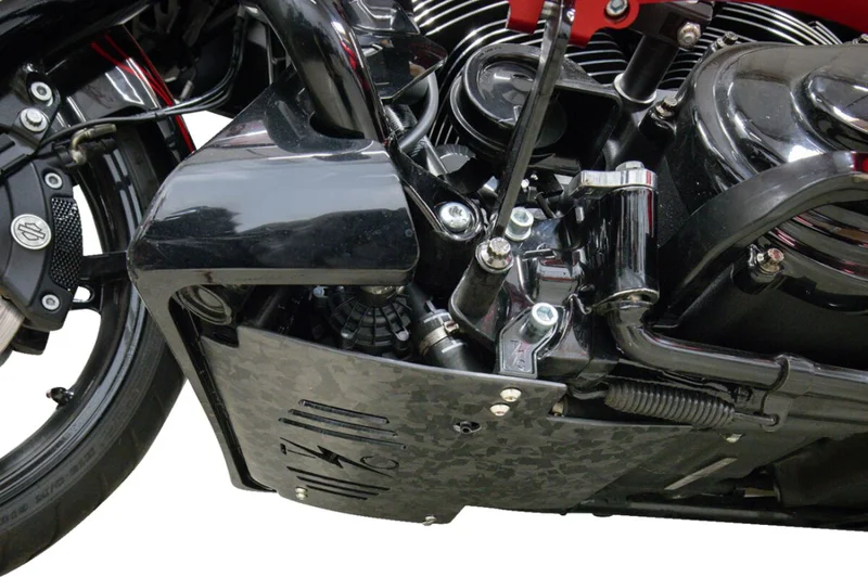 Thrashin Supply Co. PLATE SKID CARBON FORGED W/BLA