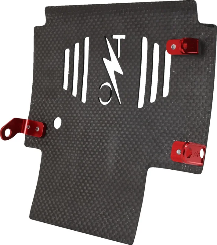 Thrashin Supply Co. PLATE SKID CARBON FORGED W/RED