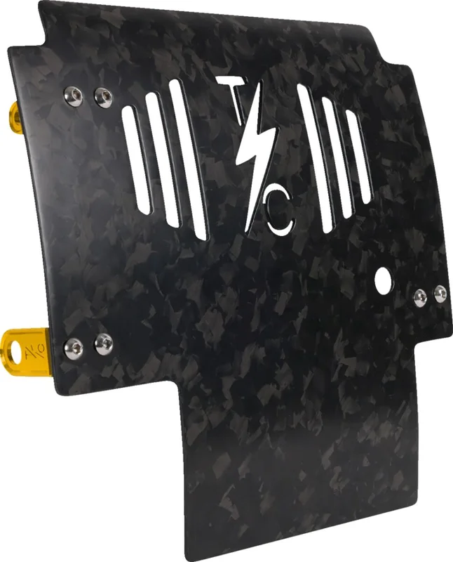 Thrashin Supply Co. PLATE SKID CARBON FORGED W/GOL