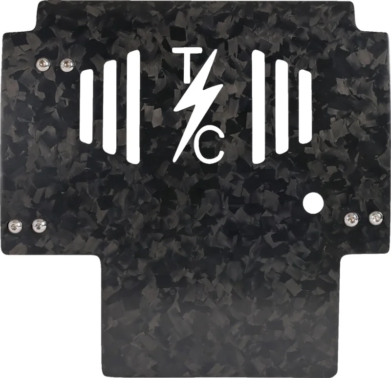Thrashin Supply Co. PLATE SKID CARBON FORGED W/GOL