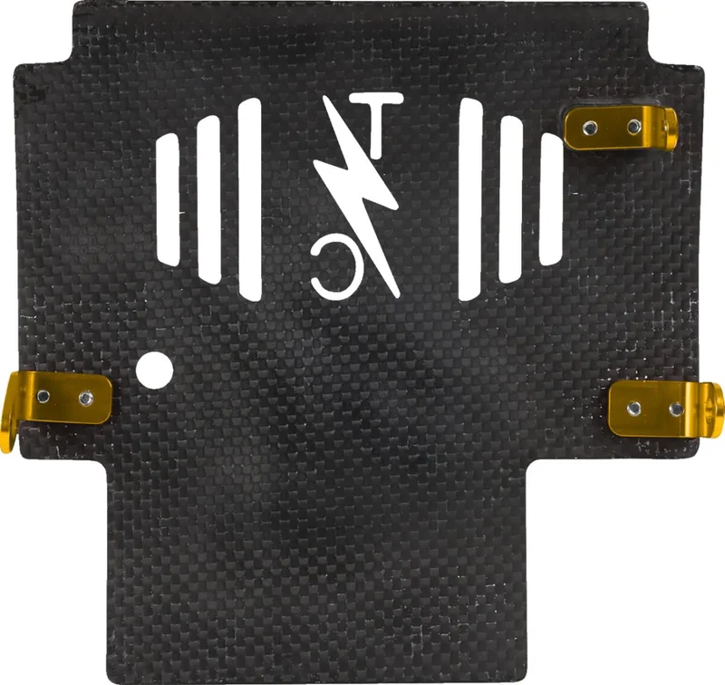 Thrashin Supply Co. PLATE SKID CARBON FORGED W/GOL