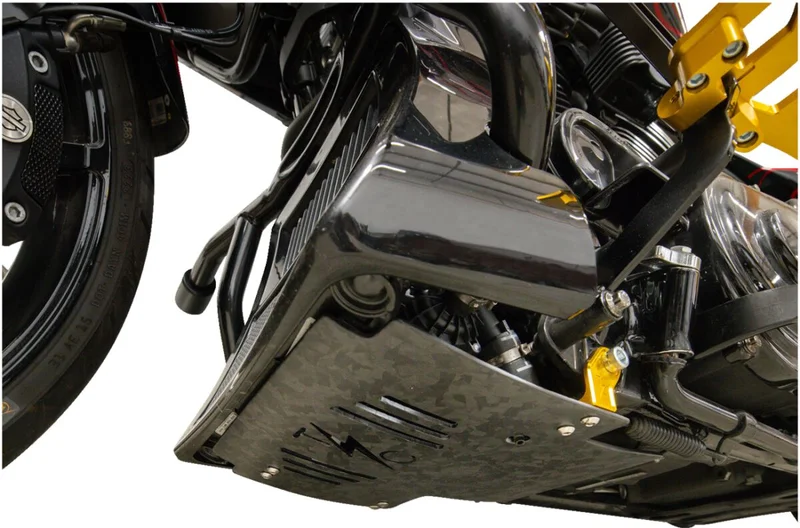 Thrashin Supply Co. PLATE SKID CARBON FORGED W/GOL