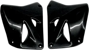 UFO RADIATOR COVERS SUZUKI RM125/250 BLACK