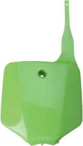 UFO FRONT NUMBER PLATE KAWASAKI KX65/KLX110 KX-GREEN