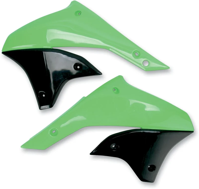 UFO RADIATOR COVERS KAWASAKI KLX450R KX-GREEN