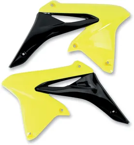 UFO RADIATOR COVERS SUZUKI RMZ250 RM-YELLOW/BLACK