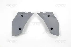 UFO LOWER RADIATOR COVERS HUSQVARNA CR/WR 125/250/300 GRAPHITE