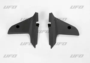 UFO LOWER RADIATOR COVERS HUSQVARNA WR/CR/TC/TE BLACK
