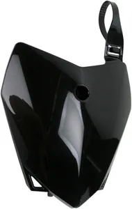 UFO FRONT NUMBER PLATE KAWASAKI KLX110 BLACK