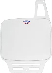 UFO VINTAGE UNI FRONT NUMBER PLATE (79-89) WHITE