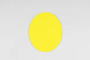 UFO VINTAGE UNIVERSAL OVAL NUMBER PLATE YELLOW
