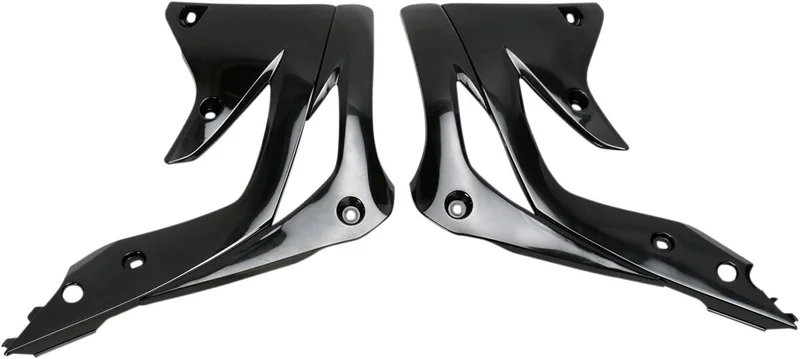 UFO RADIATOR COVERS KAWASAKI KXF450 BLACK