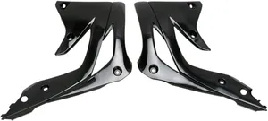 UFO RADIATOR COVERS KAWASAKI KXF450 BLACK