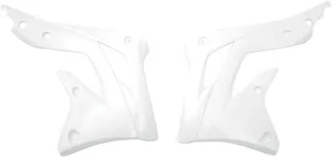 UFO RADIATOR COVERS KAWASAKI KXF450 WHITE