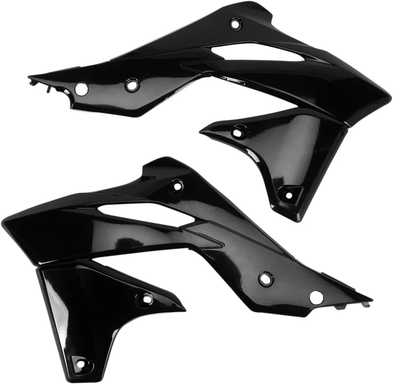 UFO RADIATOR COVERS KAWASAKI KXF250 BLACK