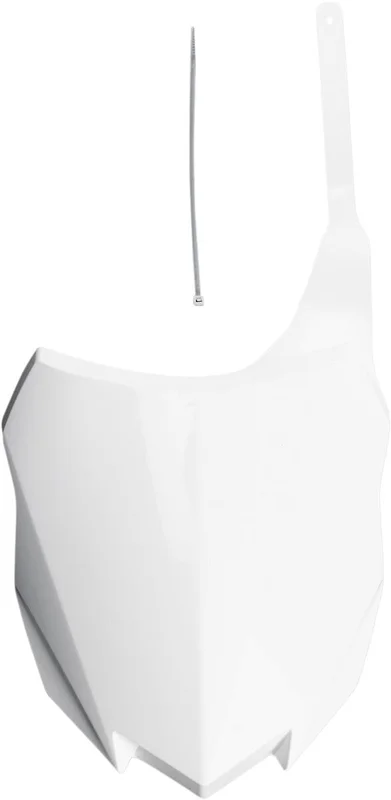 UFO FRONT NUMBER PLATE KAWASAKI KXF250/450 WHITE