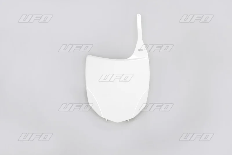 UFO FRONT NUMBER PLATE KAWASAKI KXF250 WHITE