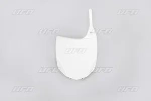 UFO FRONT NUMBER PLATE KAWASAKI KXF250 WHITE