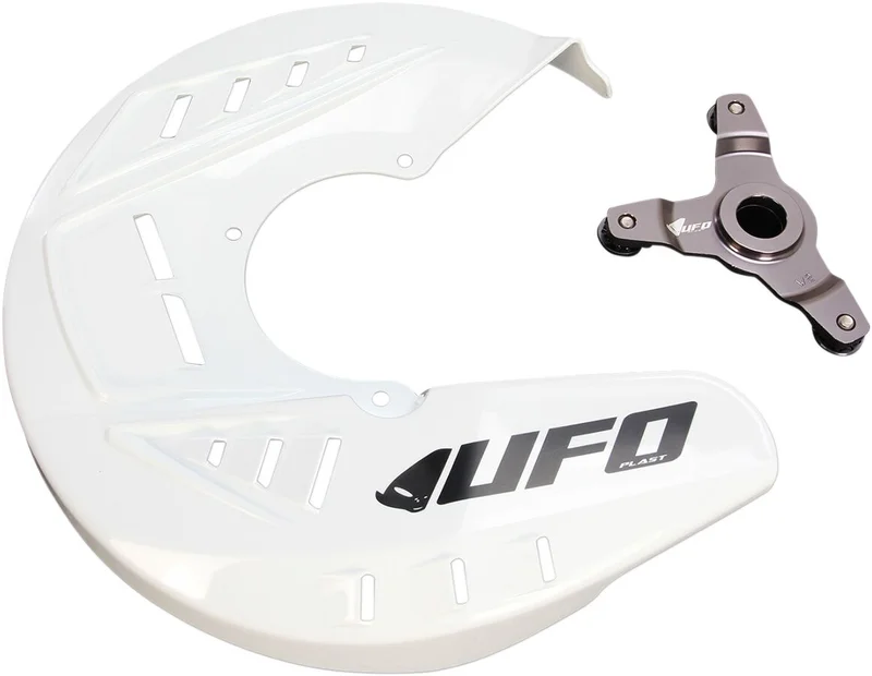 UFO FRONT DISC COVER KIT KAWASAKI KXF250/450 WHITE
