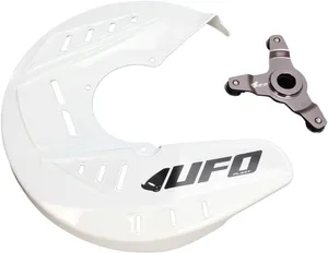 UFO FRONT DISC COVER KIT KAWASAKI KXF250/450 WHITE