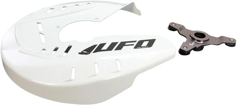 UFO FRONT DISC COVER KIT KAWASAKI KXF250/450 WHITE