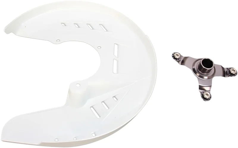 UFO FRONT DISC COVER KIT KAWASAKI KXF250/450 WHITE