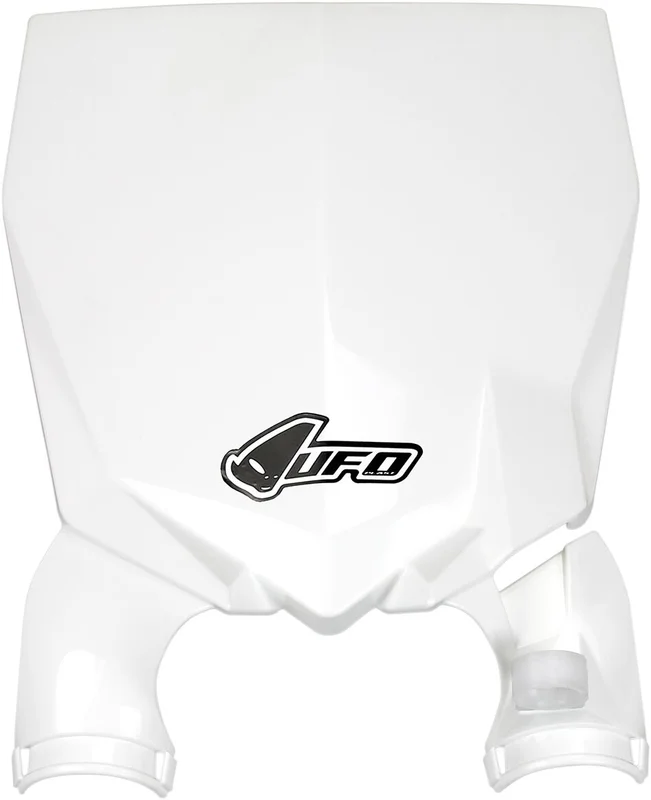 UFO STADIUM FRONT NUMBER PLATE YAMAHA YZ250/450F WHITE