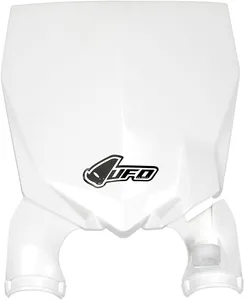 UFO STADIUM FRONT NUMBER PLATE YAMAHA YZ250/450F WHITE