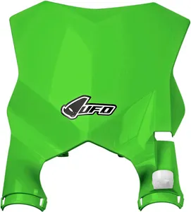 UFO STADIUM FRONT NUMBER PLATE KAWASAKI KXF250/450 KX-GREEN
