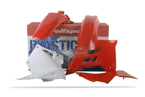 POLISPORT COMPLETE MX/ENDURO BODY KIT RED/WHITE